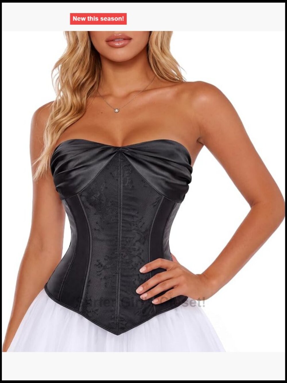 Renaissance Corset Lace Up Bustier Strapless Women